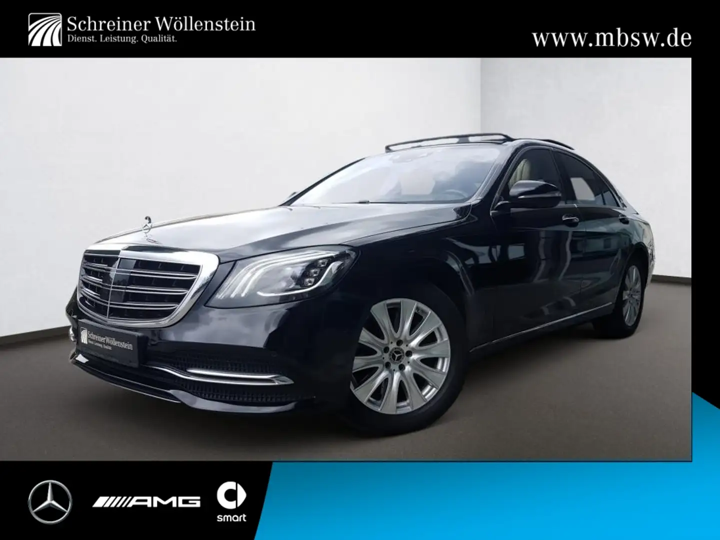 Mercedes-Benz S 560 4M Pano*AHK*Stdhzg*FAP*COMAND*aMKSitz*Burm Negru - 1