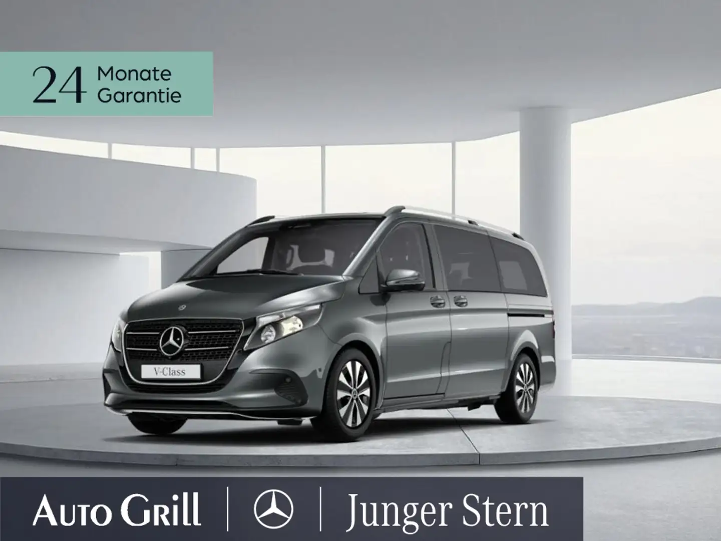 Mercedes-Benz V 220 d lang MOPF AHK Dist 6Si Widescreen Totwi Grau - 2