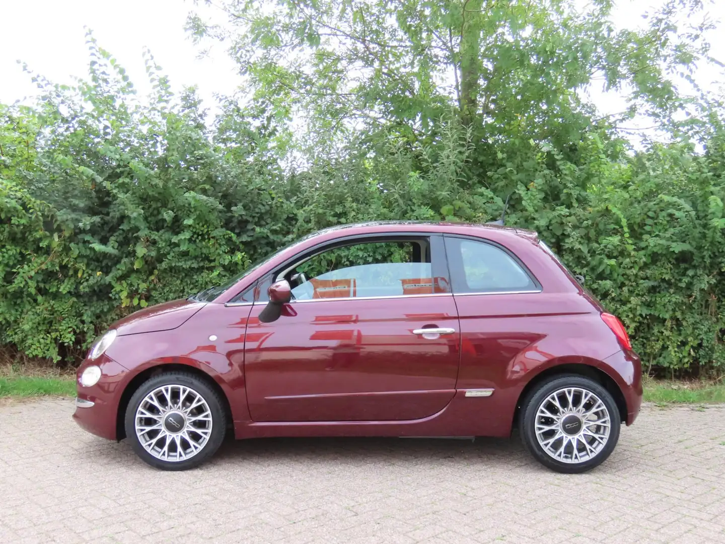 Fiat 500 0.9 TwinAir Turbo Lounge *Navi *Pano Rood - 2