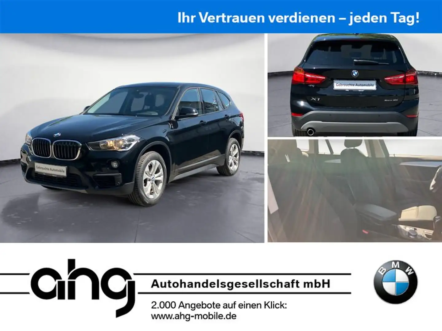 BMW X1 sDrive18i MF Lenkrad Perf. Contr. Armauflage Schwarz - 1