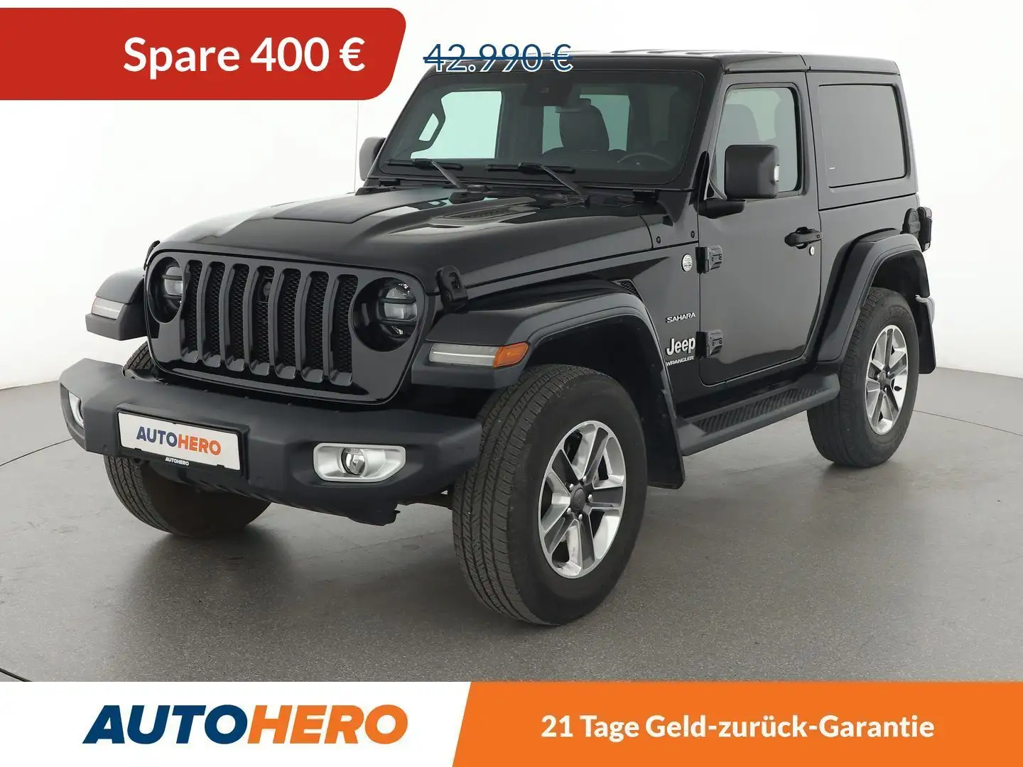 Jeep Wrangler 2.0 TGDi Sahara Aut.*NAVI*CAM*LED*ACC*SHZ*LHZ* Schwarz - 1