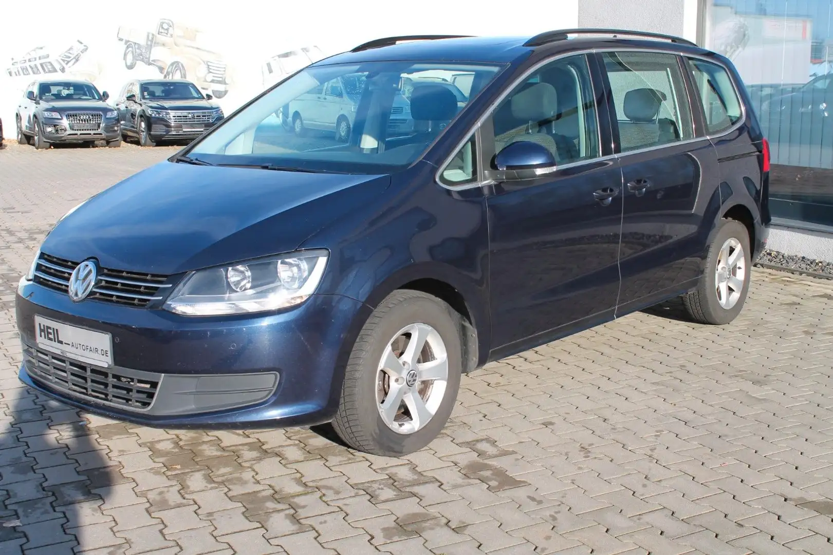 Volkswagen Sharan Comfortline BMT*7 SITZE*NAVI*PDC*PANO* Blau - 1