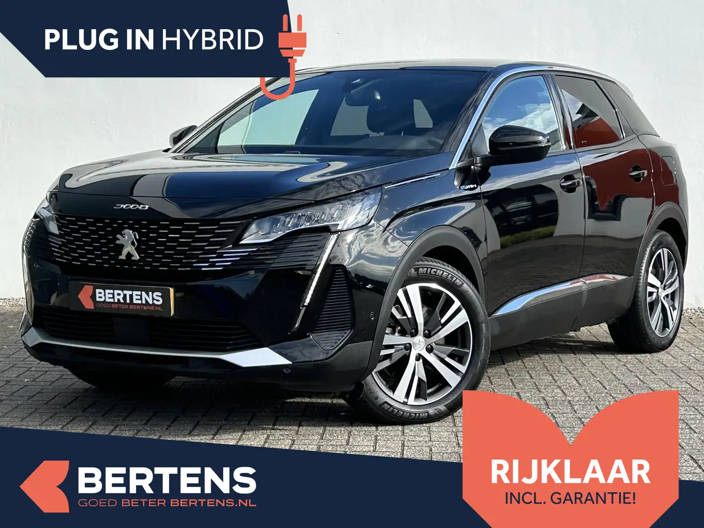 Peugeot 3008 1.6 HYbrid4 | 4x4 300pk Allure Pack Business Schwarz - 1
