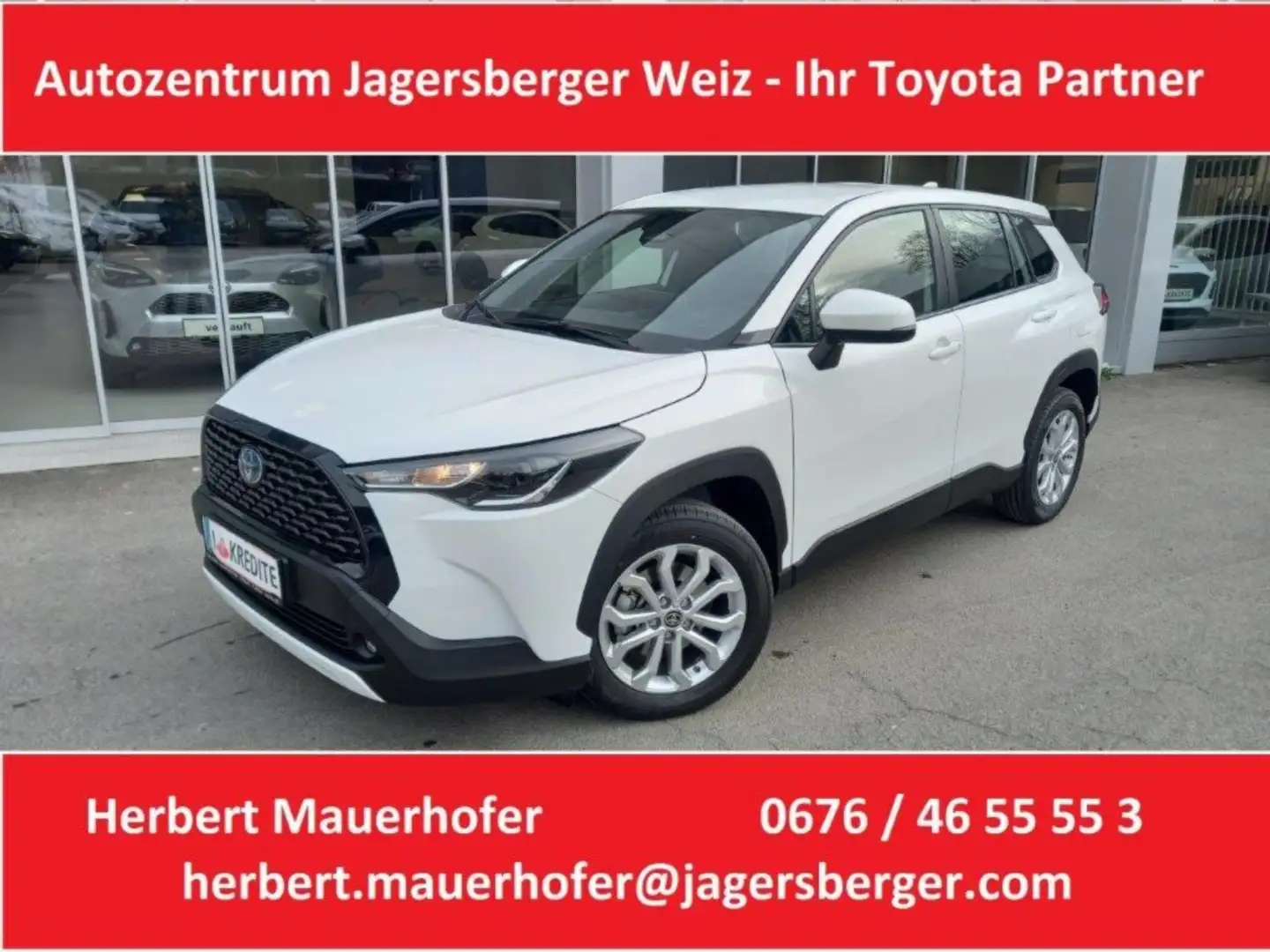 Toyota Corolla Cross 1,8 Hybrid Active 2WD Weiß - 1