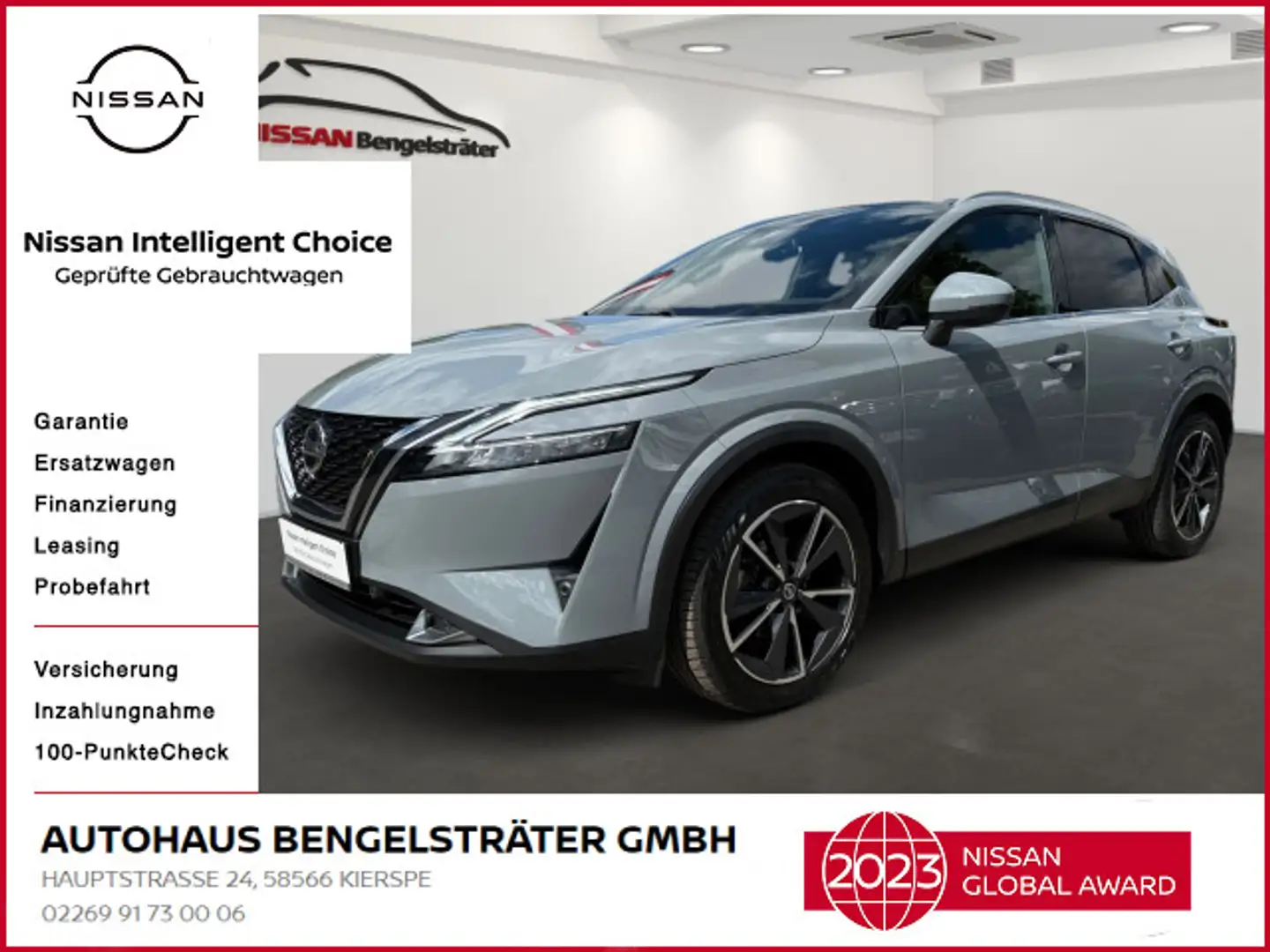 Nissan Qashqai 1.3 DIG-T Tekna+ Automatik Grijs - 1