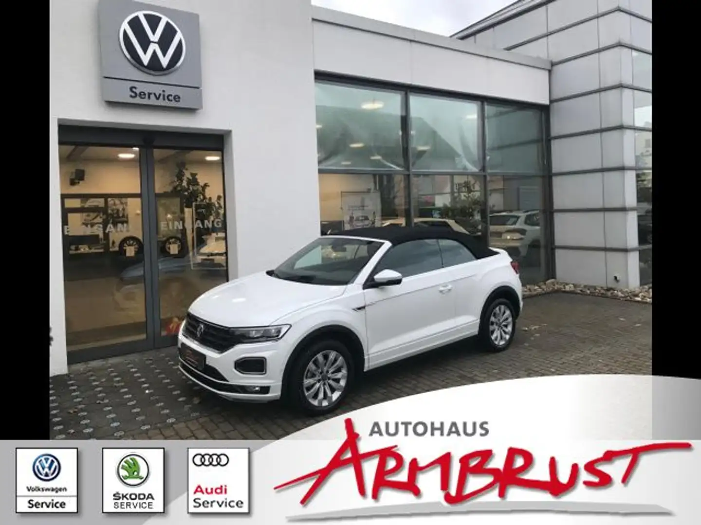 Volkswagen T-Roc Cabriolet R-Line 1.5 TSI 110 KW Schaltwagen Bianco - 1