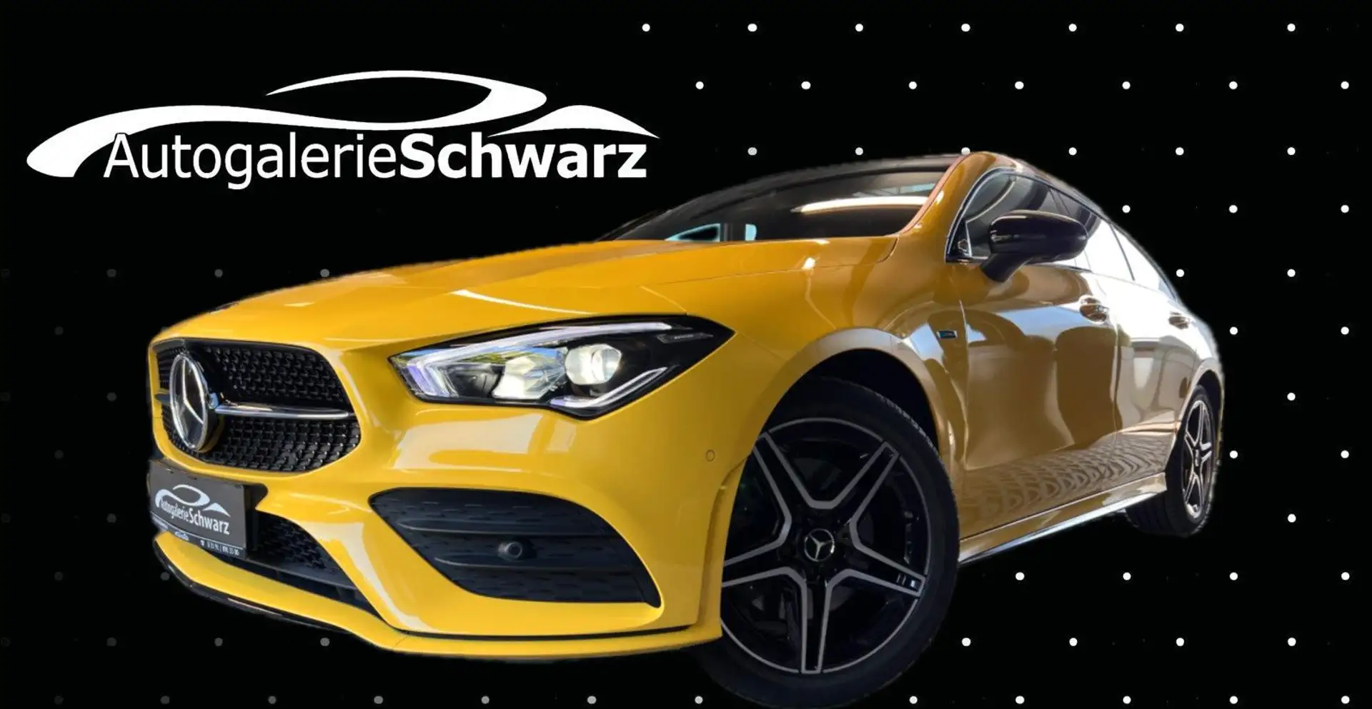 Mercedes-Benz CLA 250 CLA 250e SB 8G AMG NIGHT DISTR+360°MEMO AHK PANO Gelb - 1