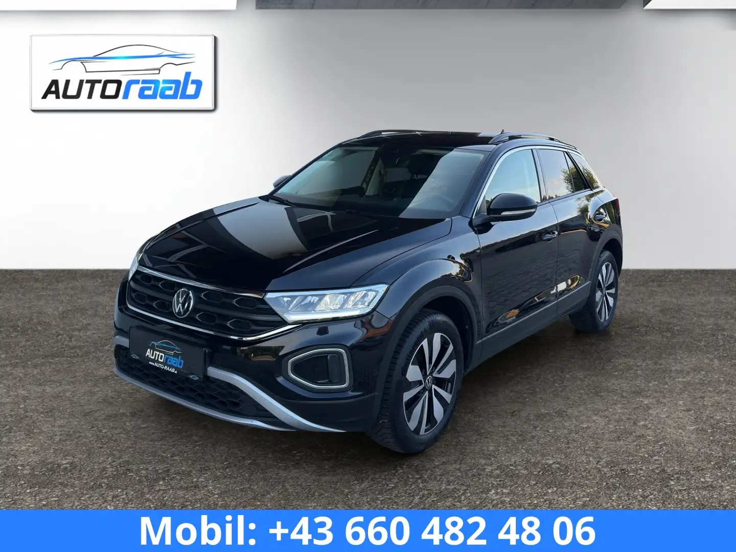 Volkswagen T-Roc Goal 1,0 TSI *DIGITAL*PDC*APP*ACC*NAVI*LED* Schwarz - 1