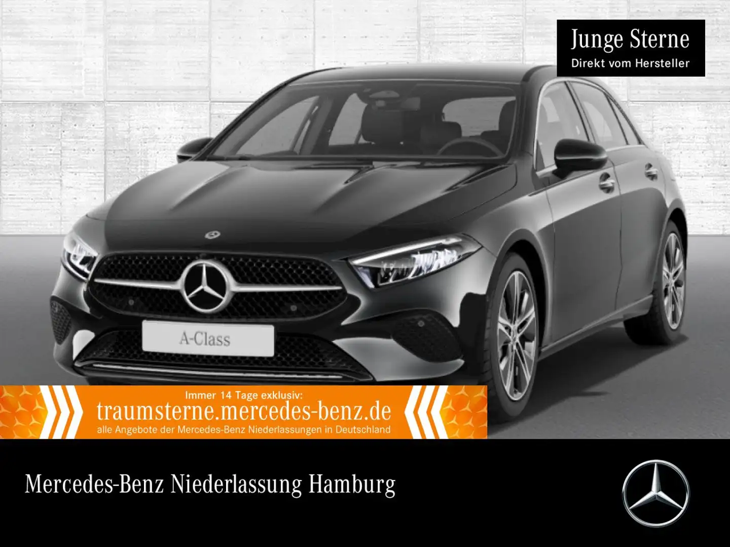 Mercedes-Benz A 250 e PROGRESSIVE+LED+KAMERA+TOTW+KEYLESS+8G Schwarz - 1