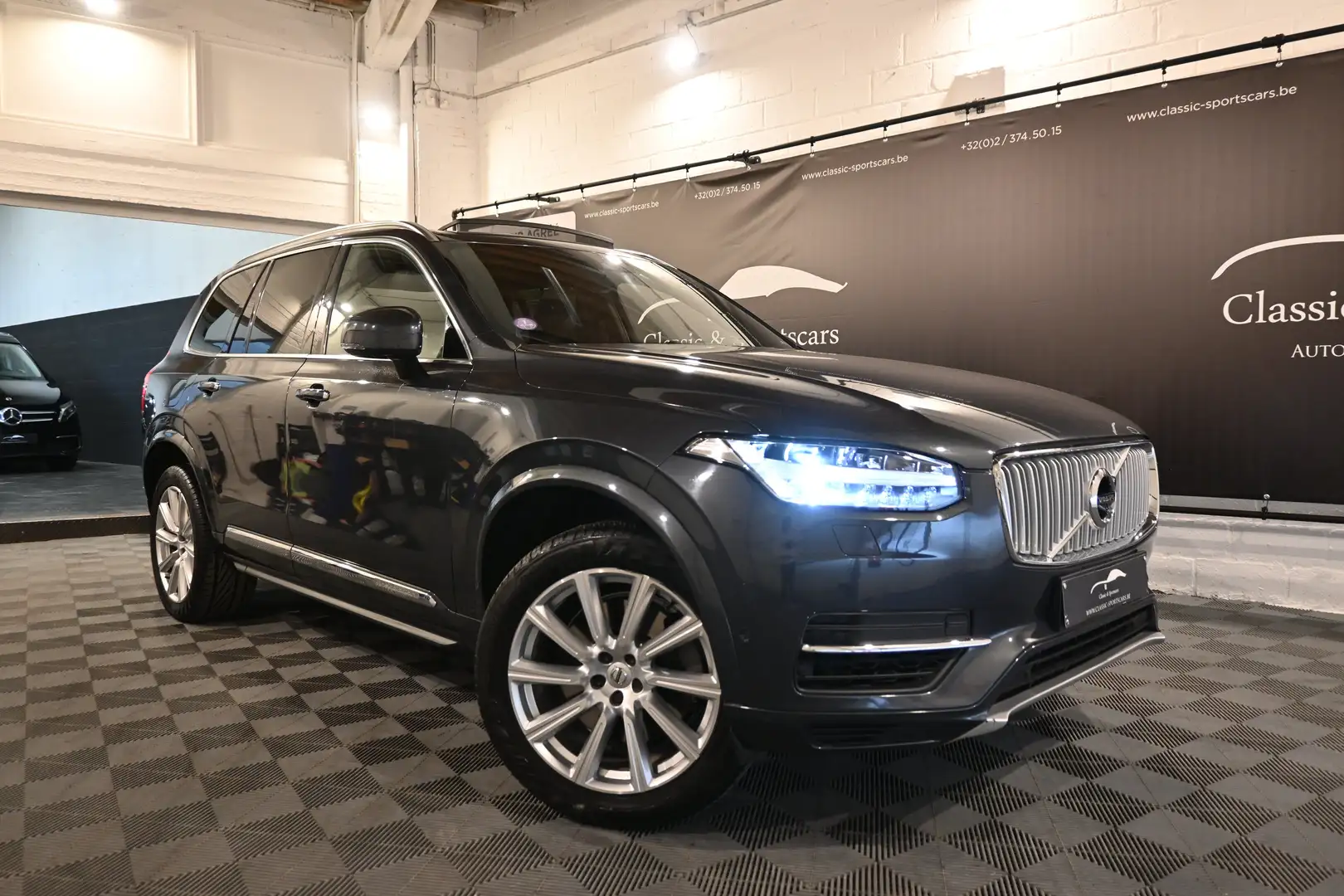 Volvo XC90 2.0 T8 TE 4WD PHEV  7 PLACES / 7 SEATS / FULL !! Сірий - 2