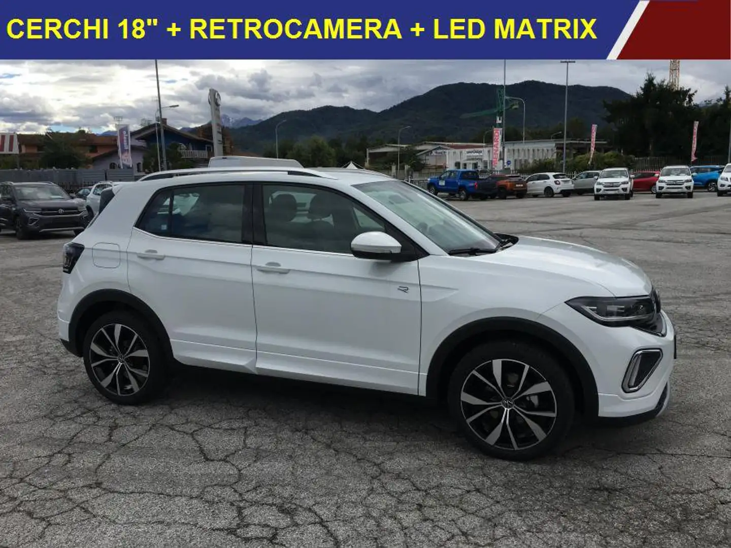 Volkswagen T-Cross 1.0 TSI 115 CV R-Line NUOVA IN PRONTA CONSEGNA Bianco - 2