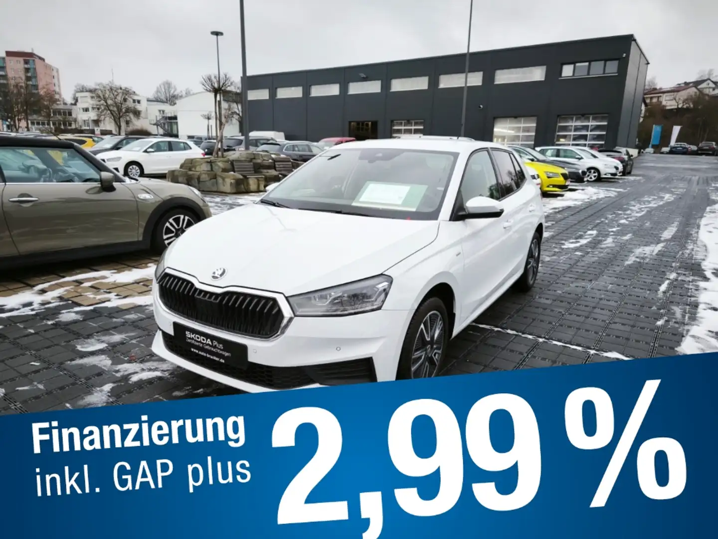 Skoda Fabia Tour 1.0 TSI+Klimaanlage+Alufelgen+Parksensoren+Na Weiß - 1