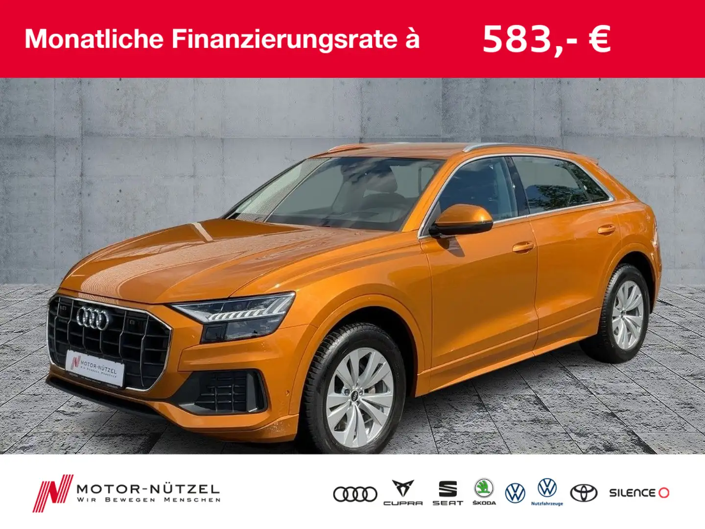 Audi Q8 50 TDI QU MATRIX+NAVI+HuD+AIR+RFK+ACC+20"LM Orange - 1