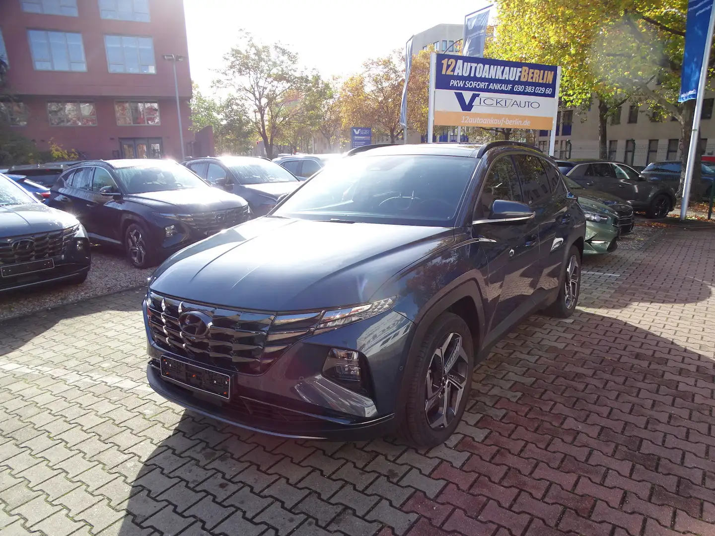 Hyundai TUCSON 1.6 Prime Plug-In Hybrid 4WD Panor. Blauw - 1