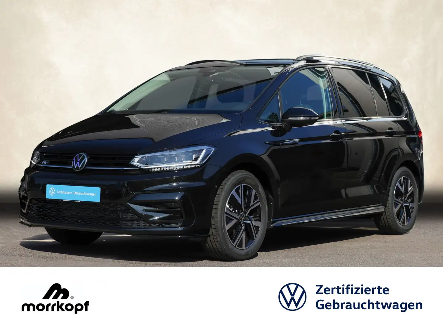 Volkswagen Touran 1.5TSI DSG R-LINE +AHK+7-SITZER+ Bluetooth Schwarz - 2
