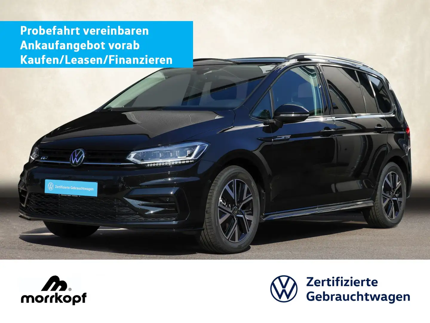 Volkswagen Touran 1.5TSI DSG R-LINE +AHK+7-SITZER+ Bluetooth Schwarz - 1