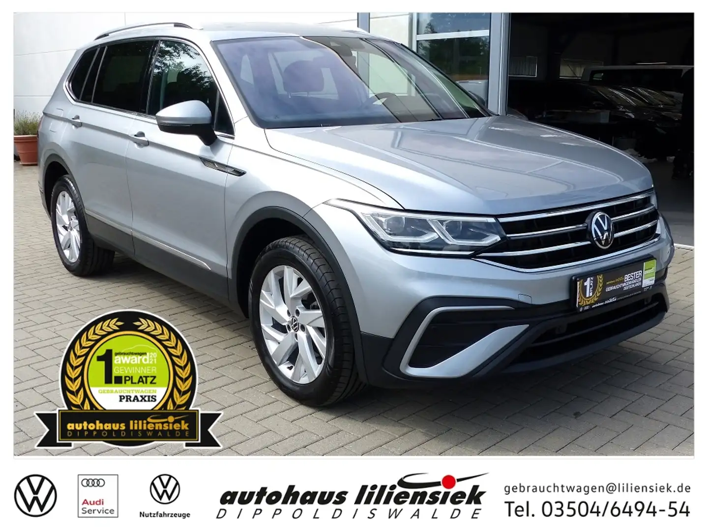 Volkswagen Tiguan Allspace 2.0 TDI 4Motion DSG Life *AHK*LED*PDC* Silber - 1