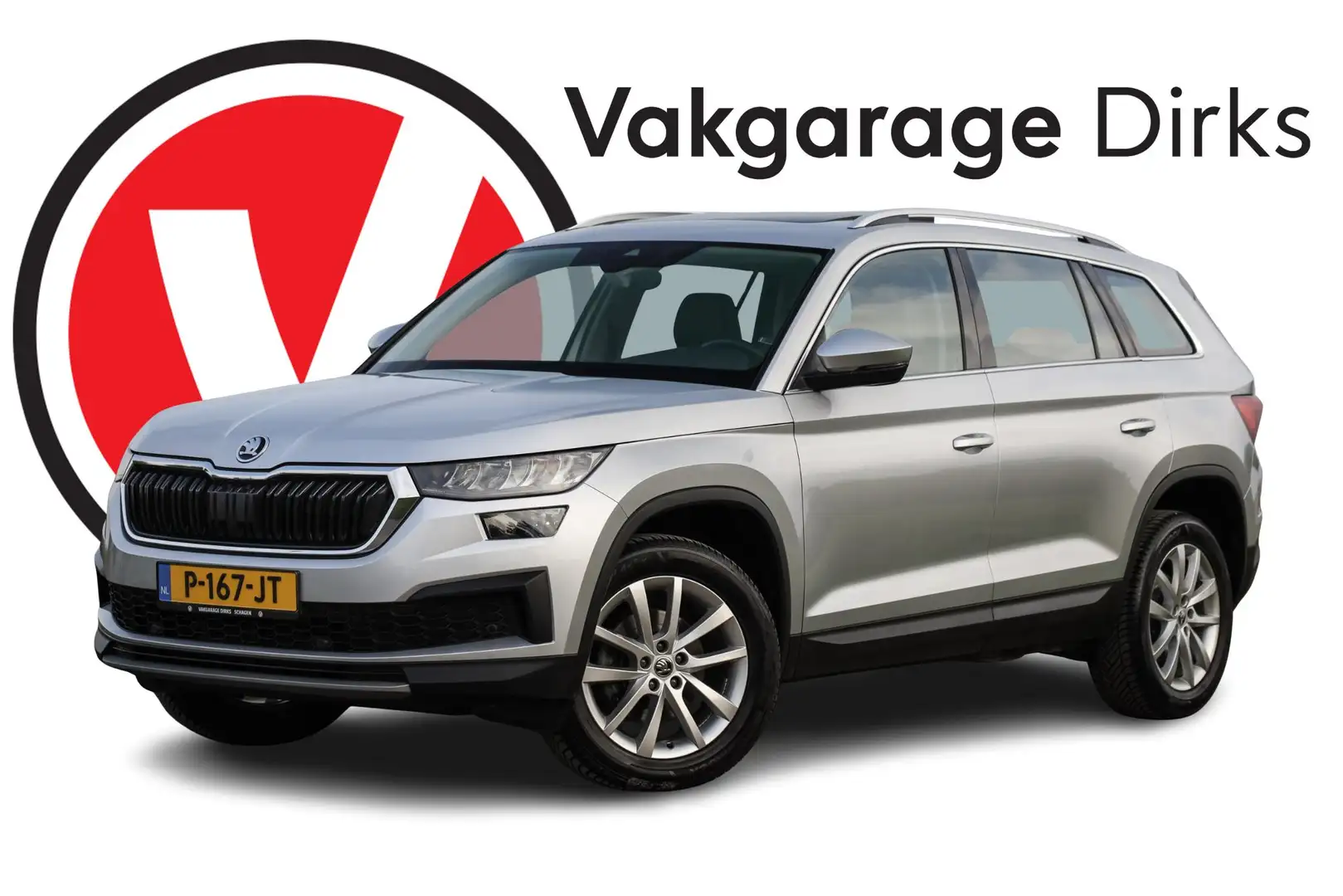 Skoda Kodiaq 1.5 TSI DSG Business ✅ Leder ✅ Pano ✅ LED Grijs - 1