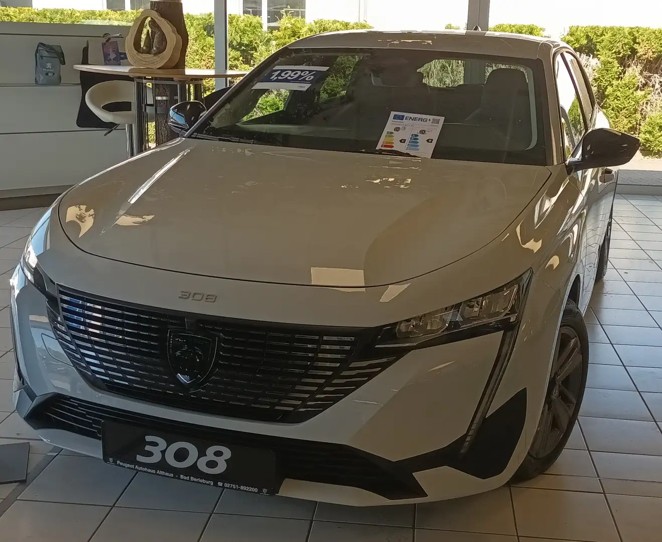 Peugeot 308 Allure Blue HDi 130 EAT8 Tageszulassung Blanc - 1