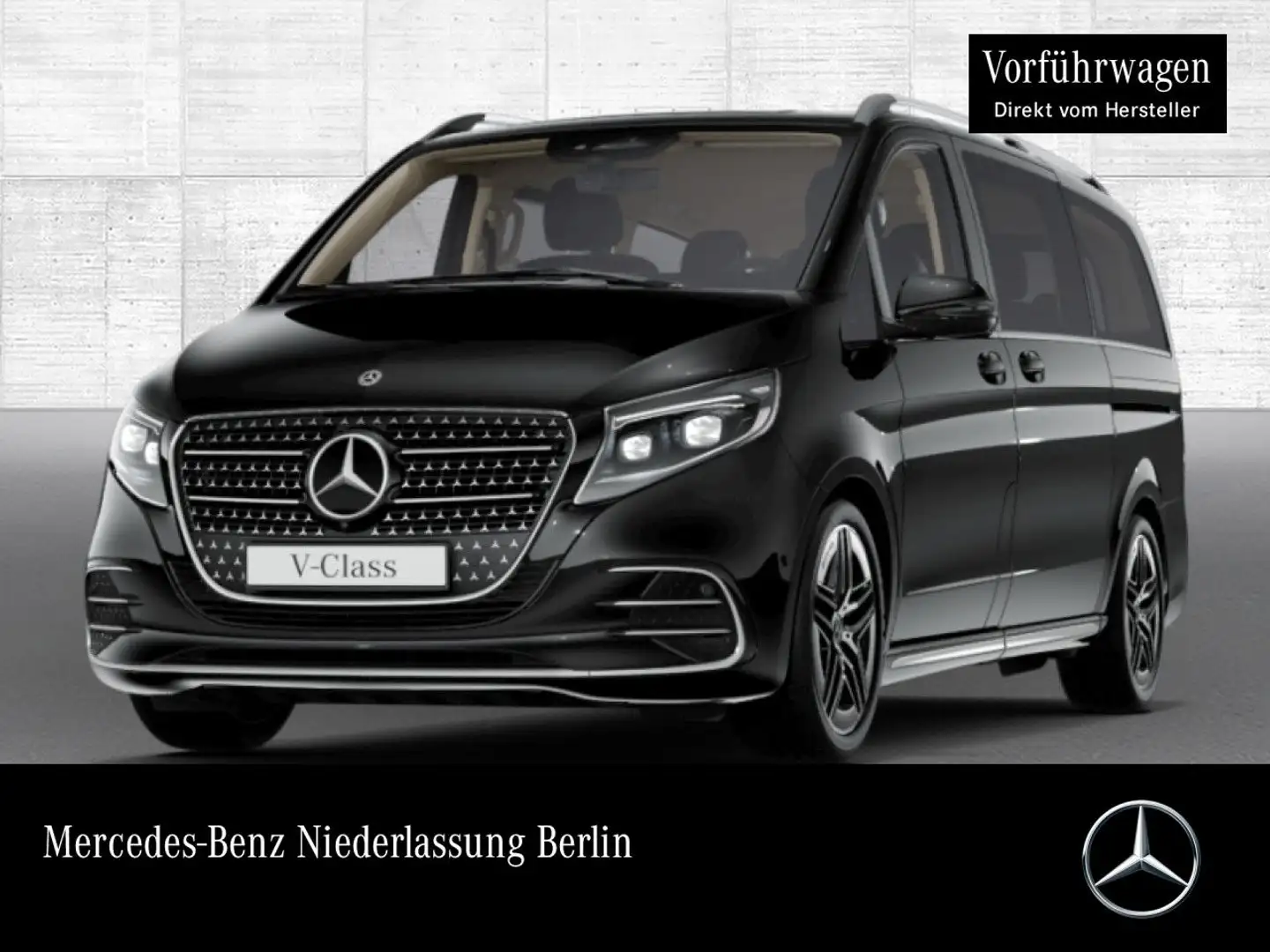 Mercedes-Benz V 300 d 4M EXCLUSIVE+Allrad+AMG+9G+AHK+StandHZ+DIS Schwarz - 1
