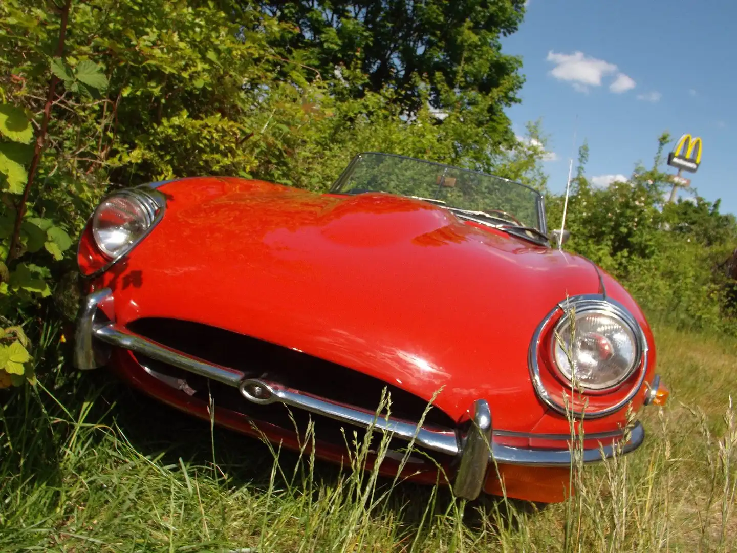 Jaguar E-Type - beautiful lady, echte Sommerschönheit !! Червоний - 2