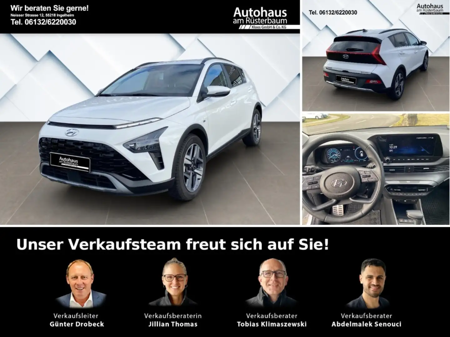 Hyundai BAYON Prime Mild-Hybrid 2WD 1.0 T-GDI EU6d (MJ23) 1. 0 T Weiß - 1