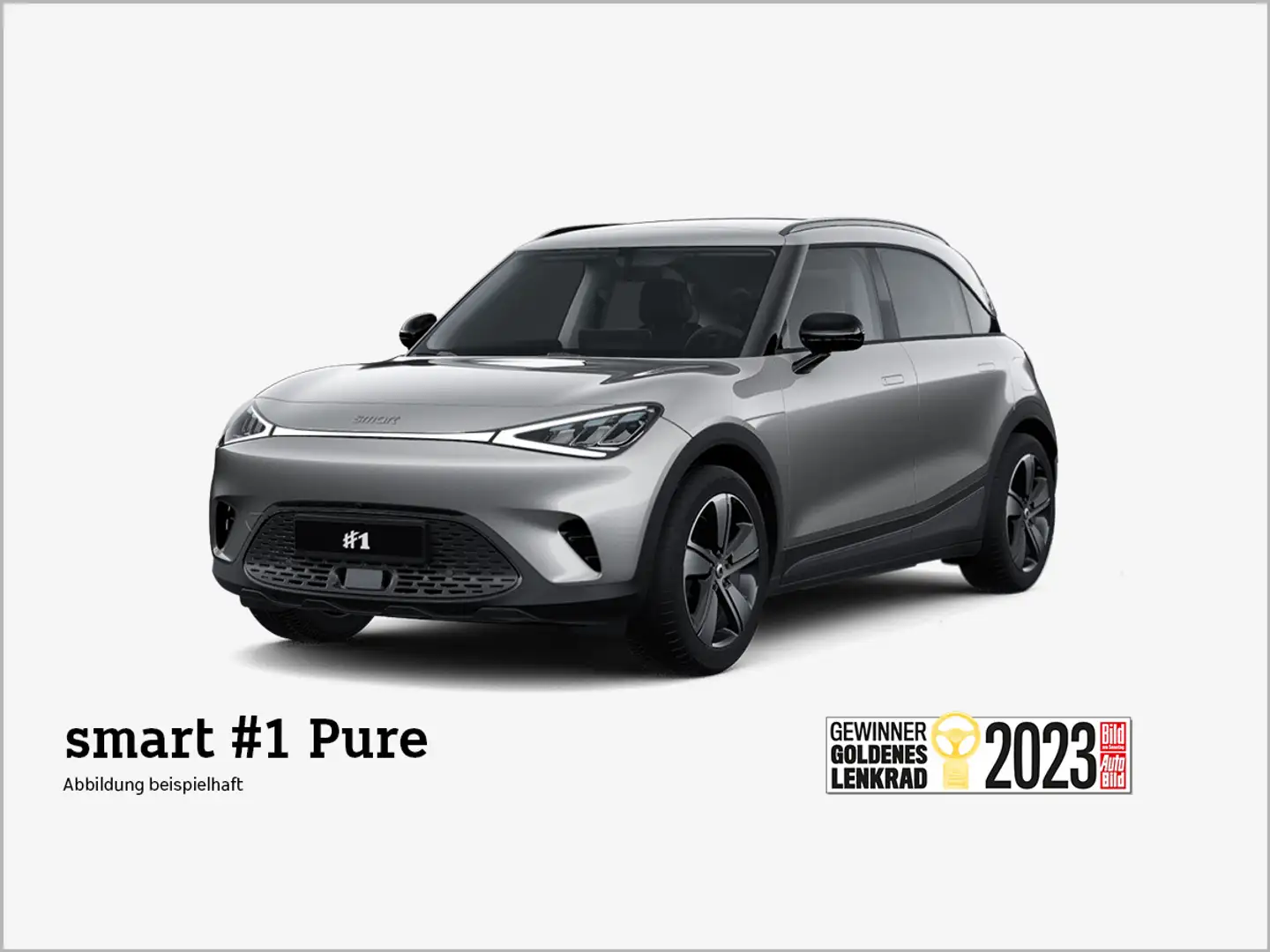 smart #1 Pure ⚡ Wartung & Verschleiß inkl.*❗️(LED, 18" LM, Silber - 1