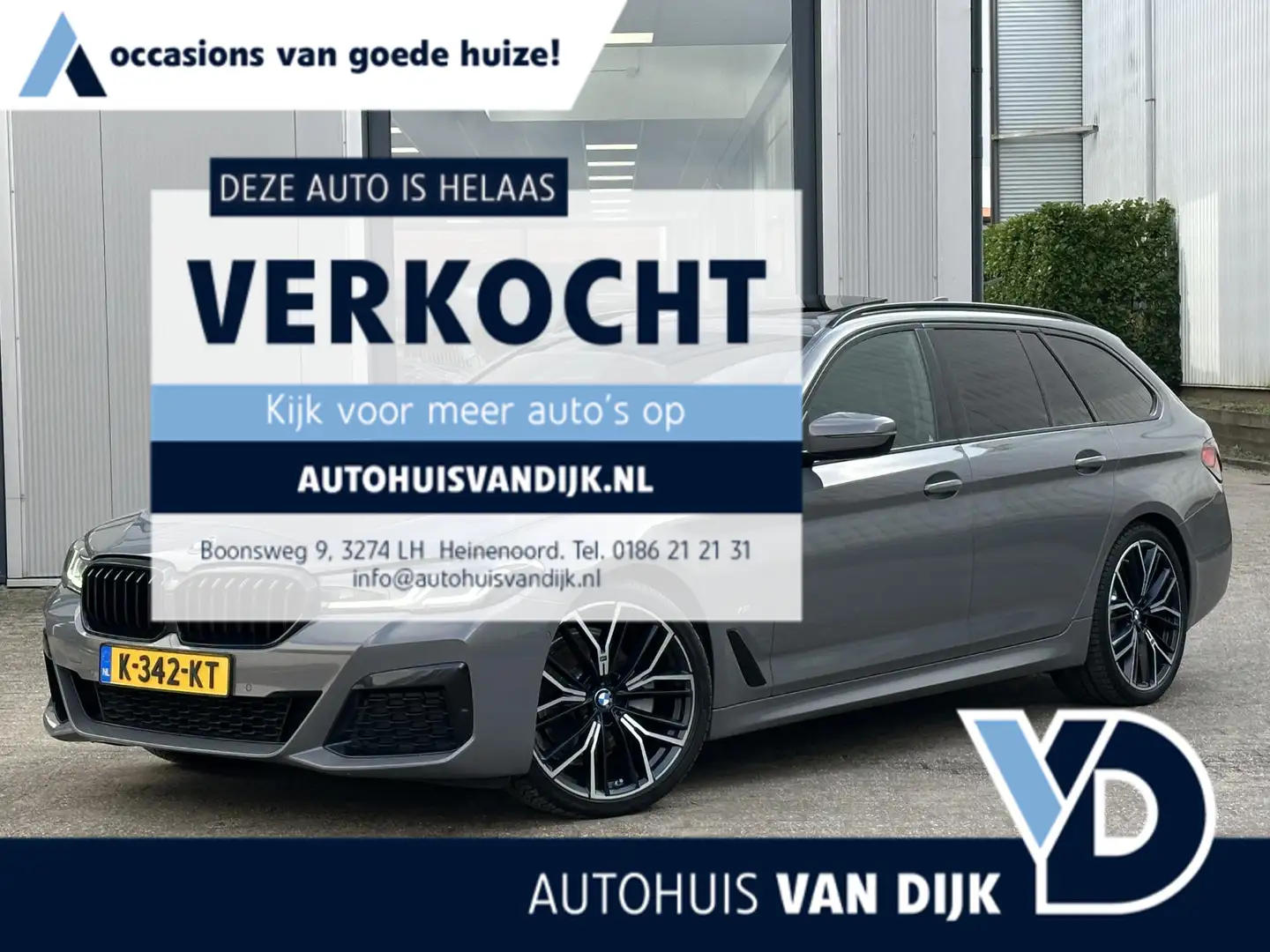BMW 520 5-serie Touring 520i High Executive M Sport | Pano Grijs - 1