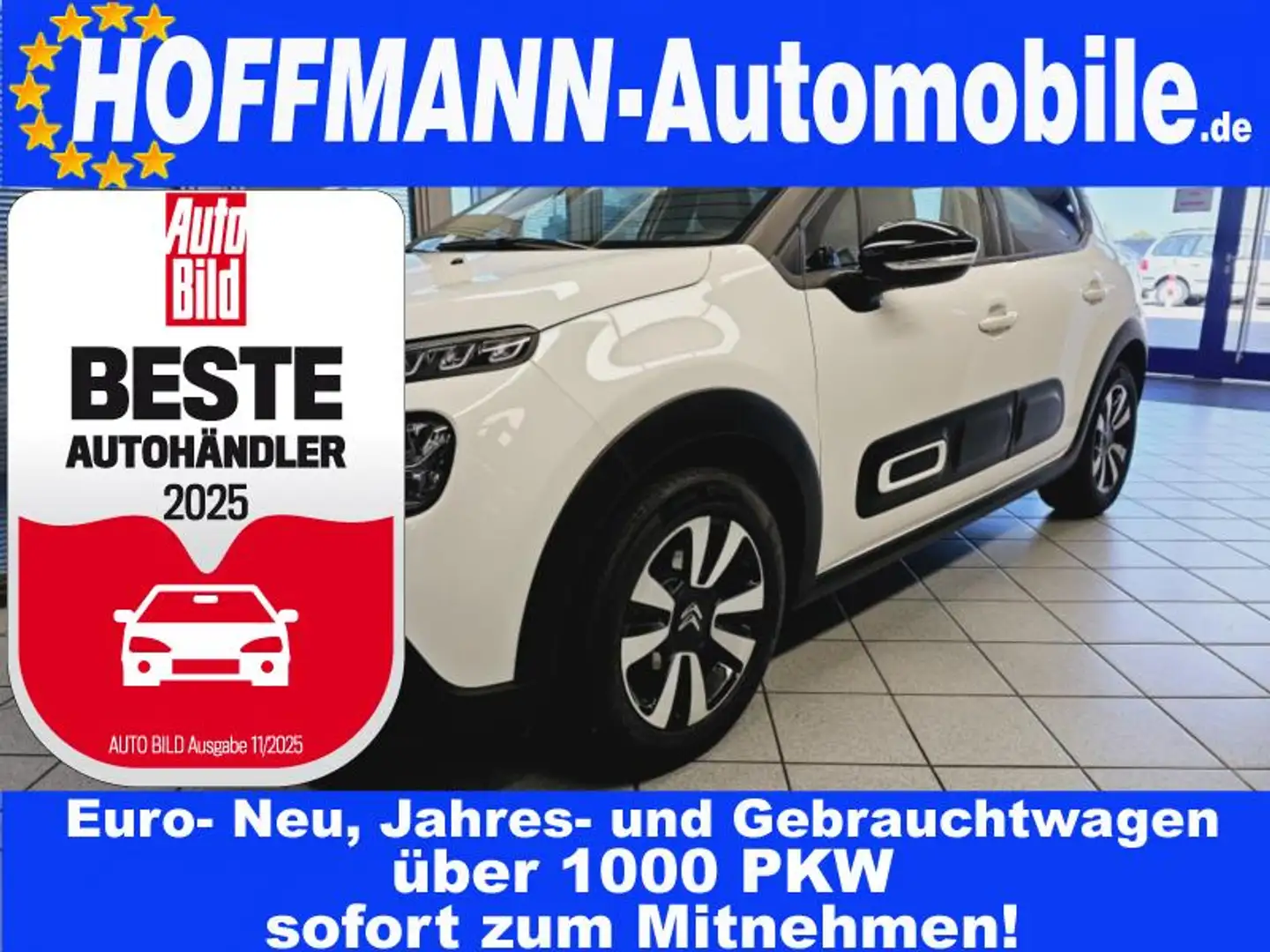 Citroen C3 LED-Scheinw.,Alu,Climatronic,Sitzhzg.,PDC Blanc - 1