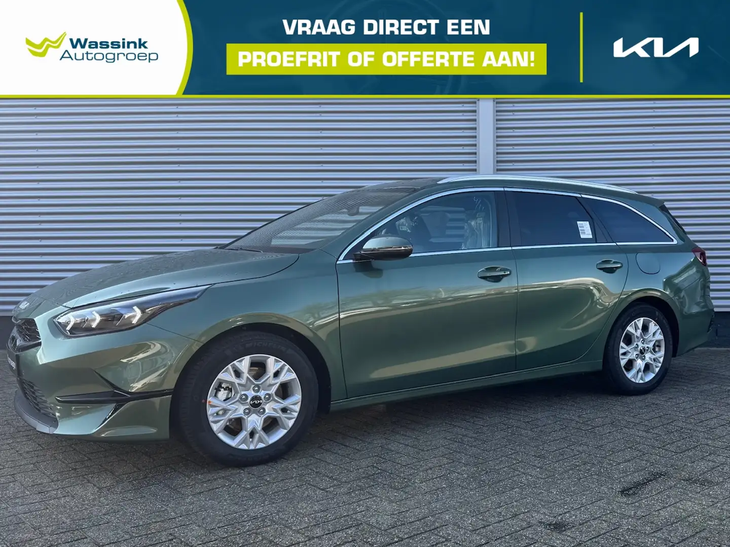 Kia Ceed SW / cee'd SW 1.0 T-GDi 100pk DynamicPlusLine | Stoel/Stuurwielv Groen - 1