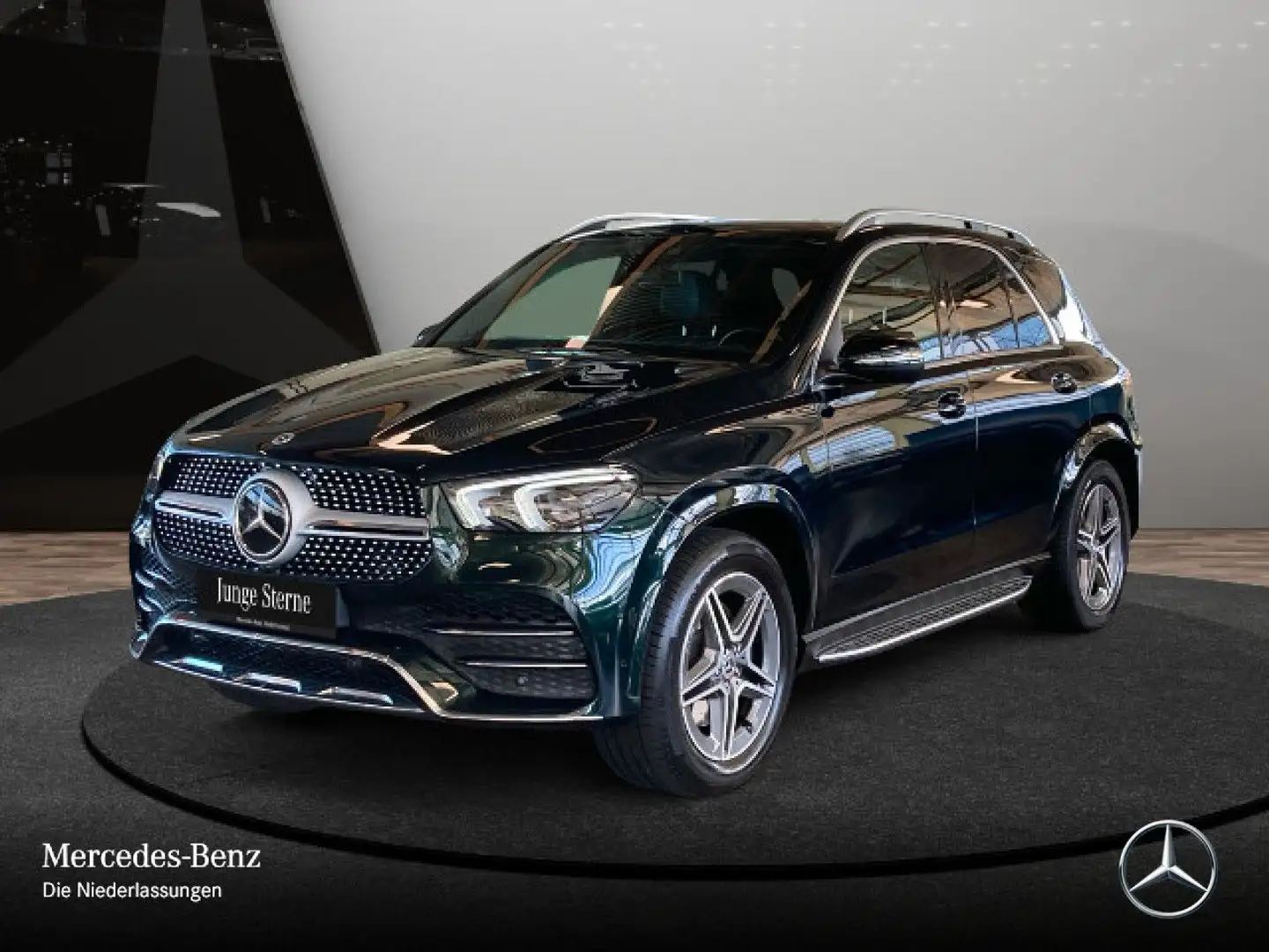 Mercedes-Benz GLE 450 4M AMG+PANO+360+AHK+MULTIBEAM+FAHRASS+9G Grün - 2