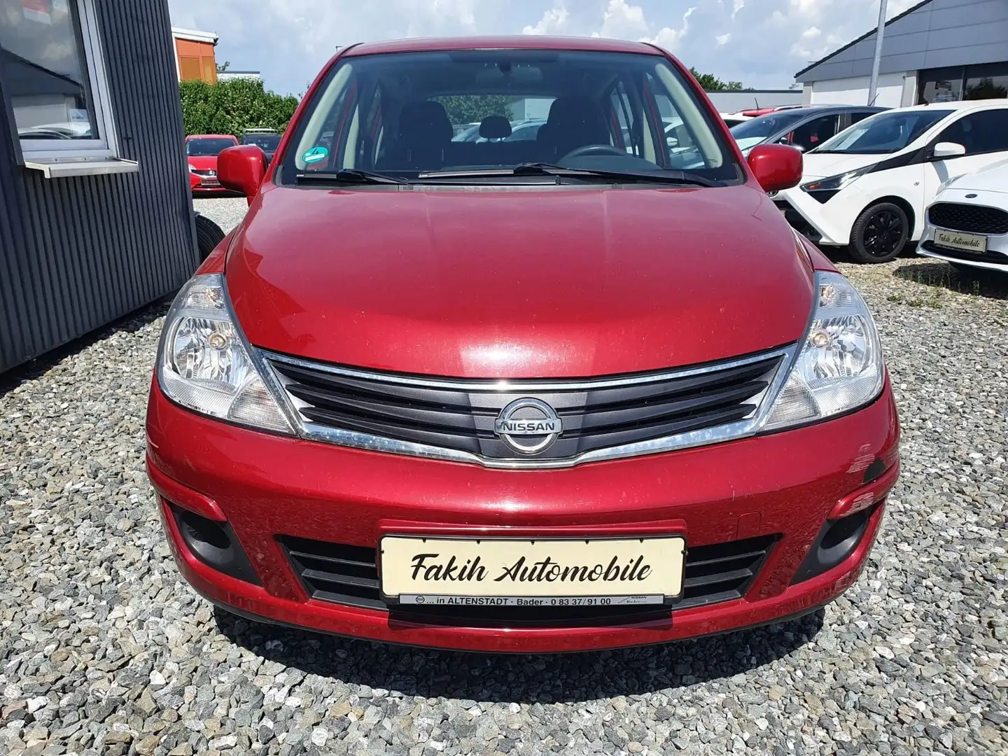 Nissan Tiida Visia AUX-IN 8fach bereift Klima Rot - 2