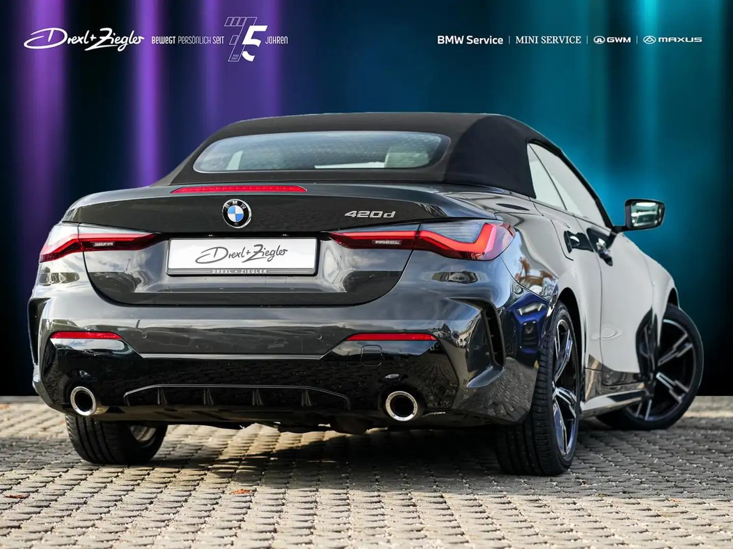 BMW 420 d Cabrio M Sport ACC KoZg L-Heizung Nackenw Grau - 2