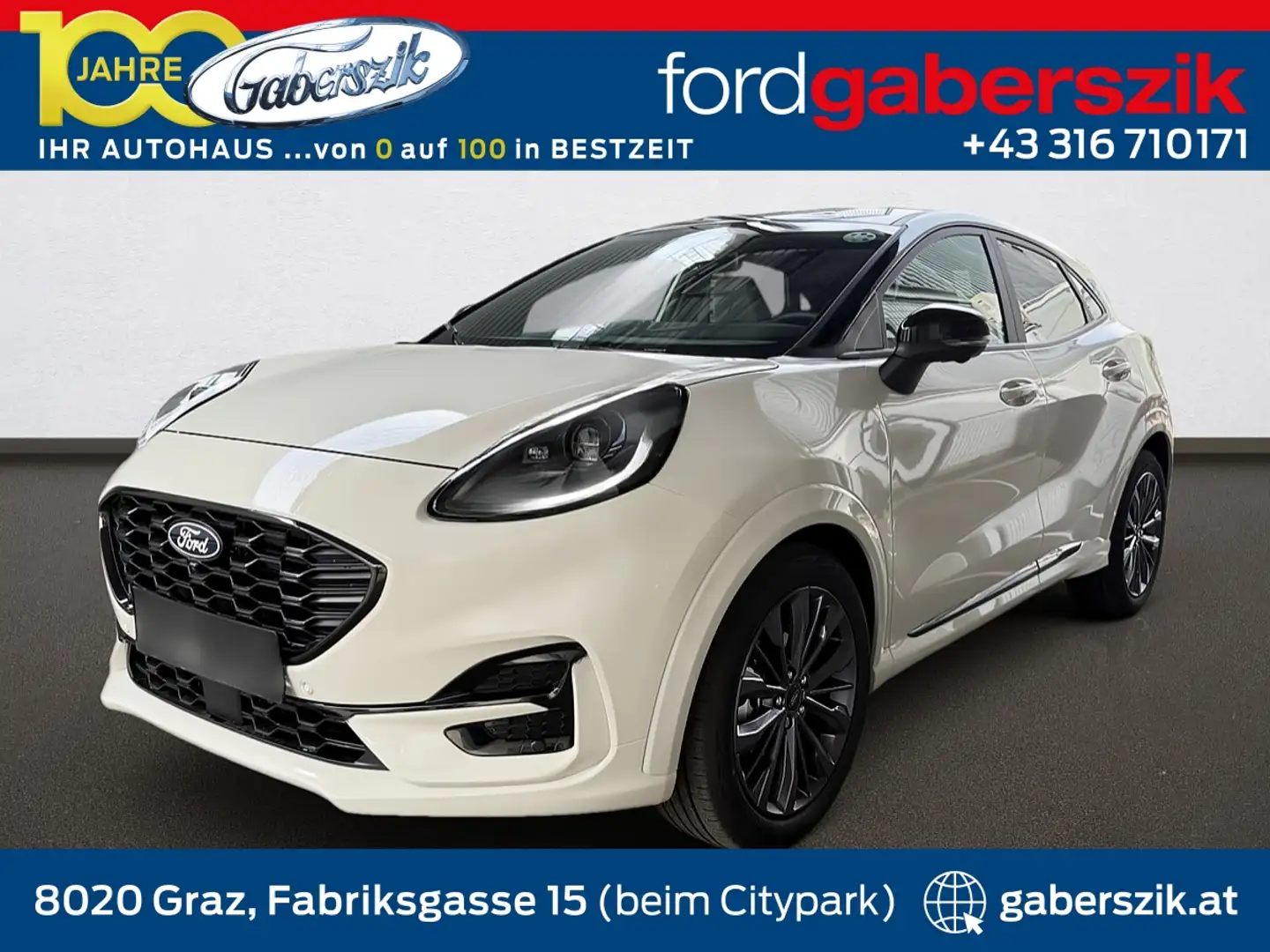 Ford Puma 1,0 EcoBoost Hybrid Sound Edition Aut. Weiß - 1