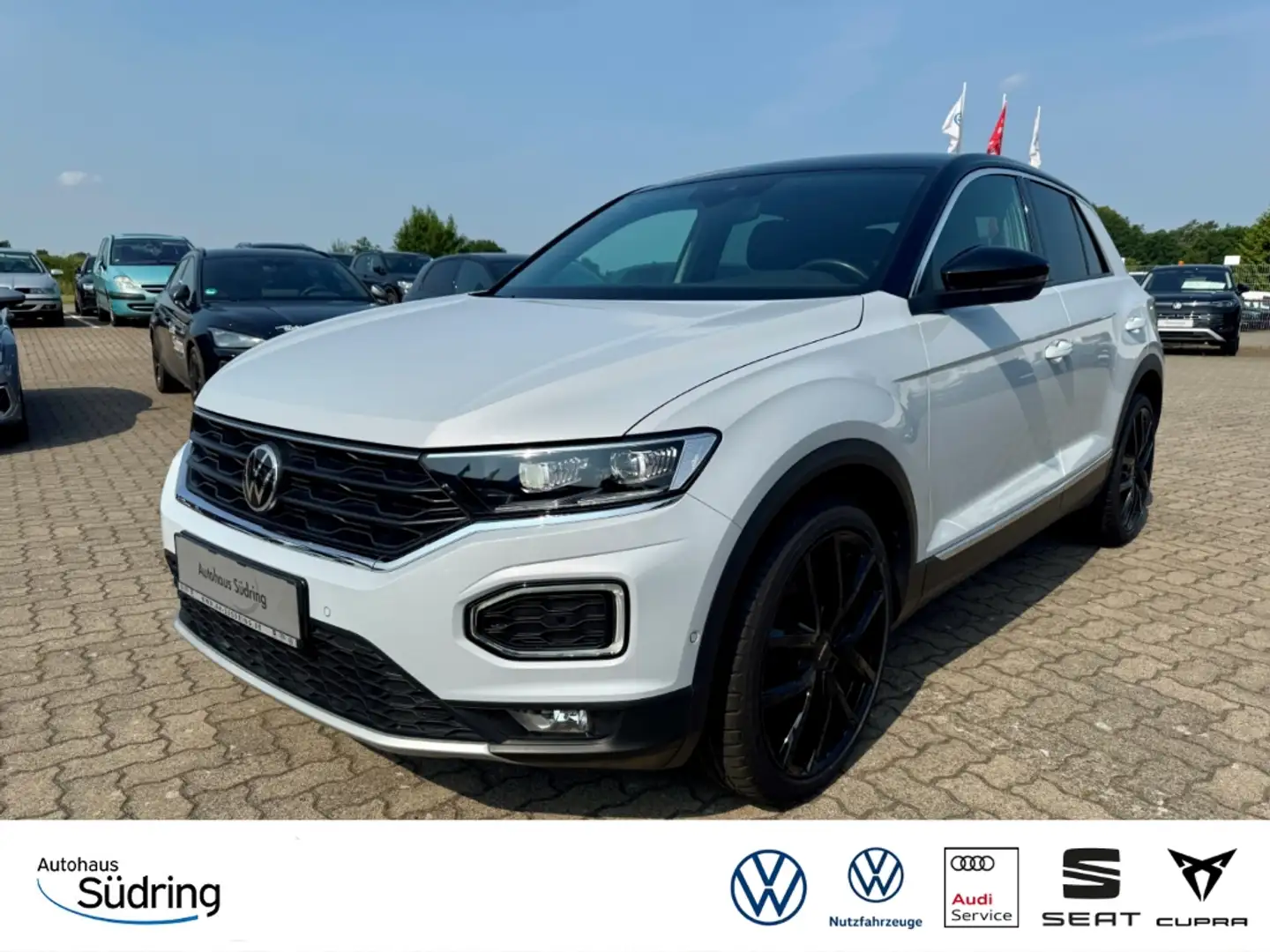 Volkswagen T-Roc 1,5 TSI Sport DSG AHK Navi El. Heckklappe Wit - 1