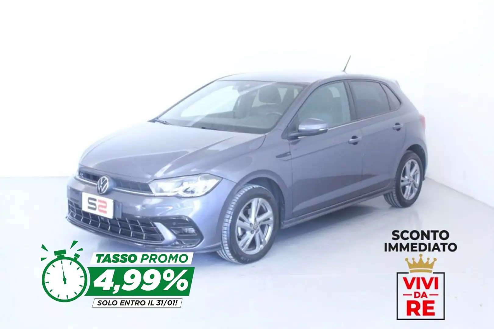 Volkswagen Polo 1.0 TSI R-Line *SCONTO IMMEDIATO* Grigio - 1