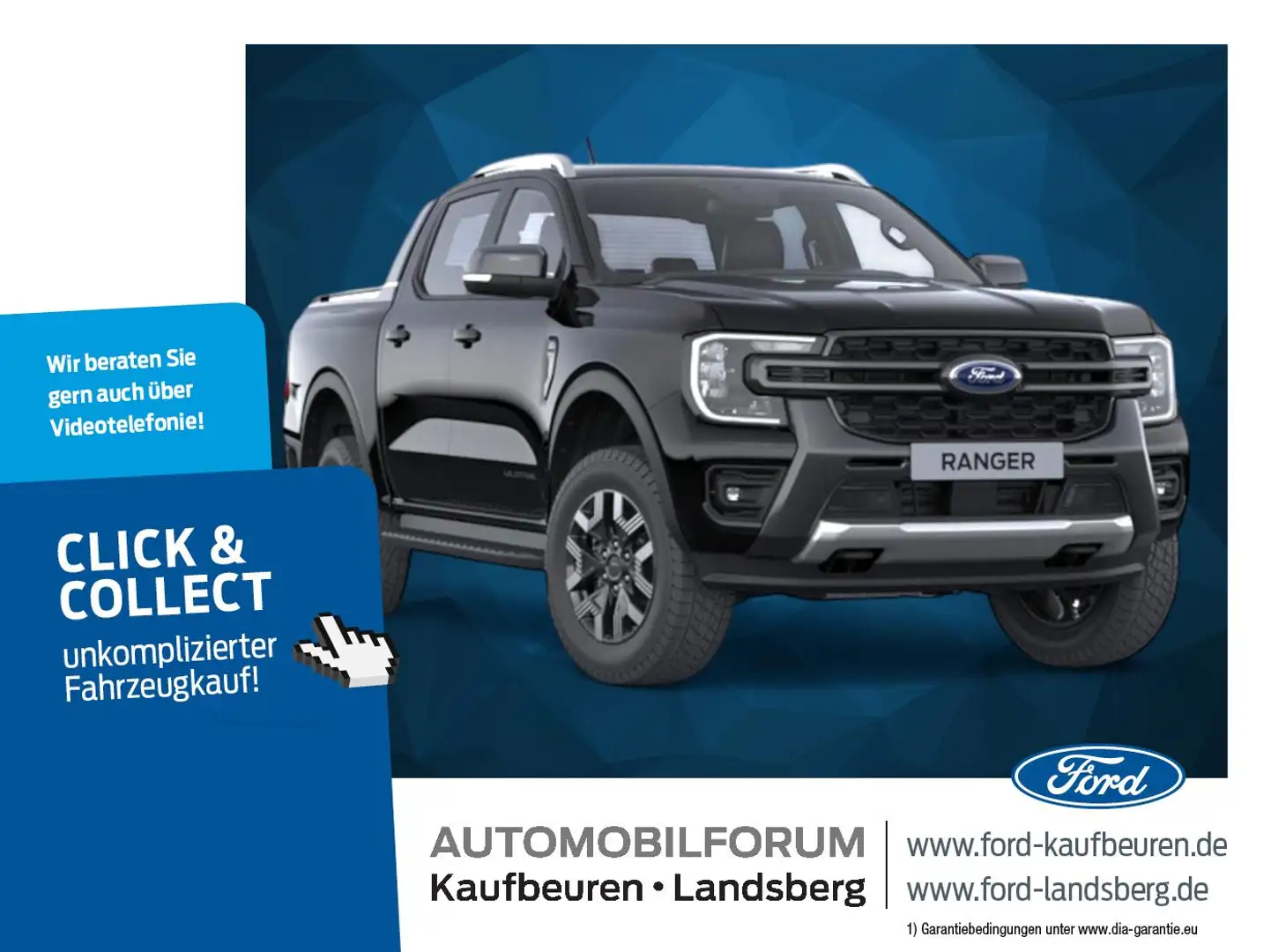 Ford Ranger Wildtrak 2.3 | AHK | Navi | Kamera | Laderaumrollo Noir - 1
