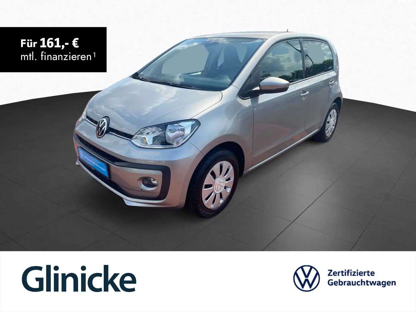 Volkswagen up! 1.0 Basis Klima Sitzh. RFK PDC hi. Tempomat Silber - 1