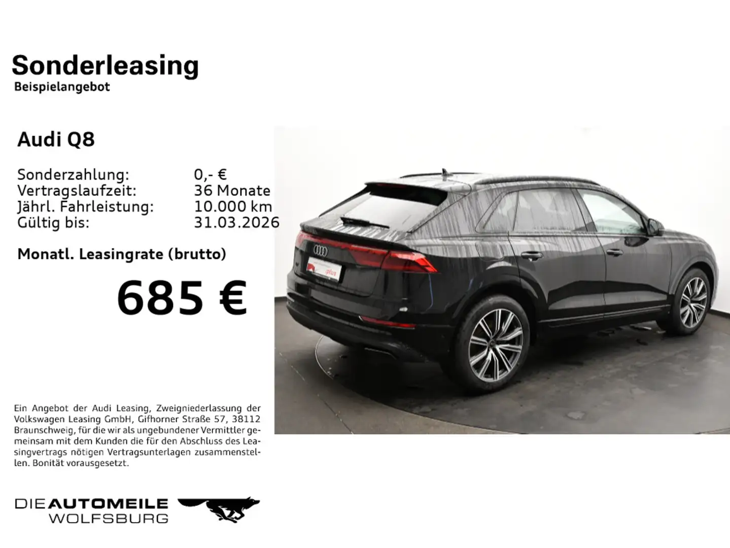 Audi Q8 45 TDI quattro tiptronic HeadUp/Luft/Matrix/A Schwarz - 2