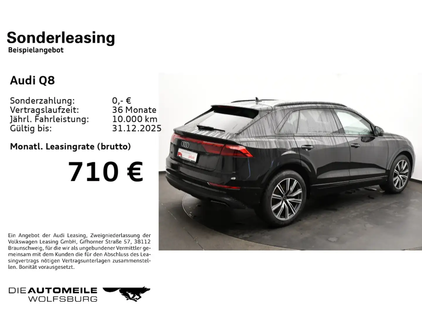 Audi Q8 45 TDI quattro tiptronic HeadUp/Luft/Matrix/A Schwarz - 2