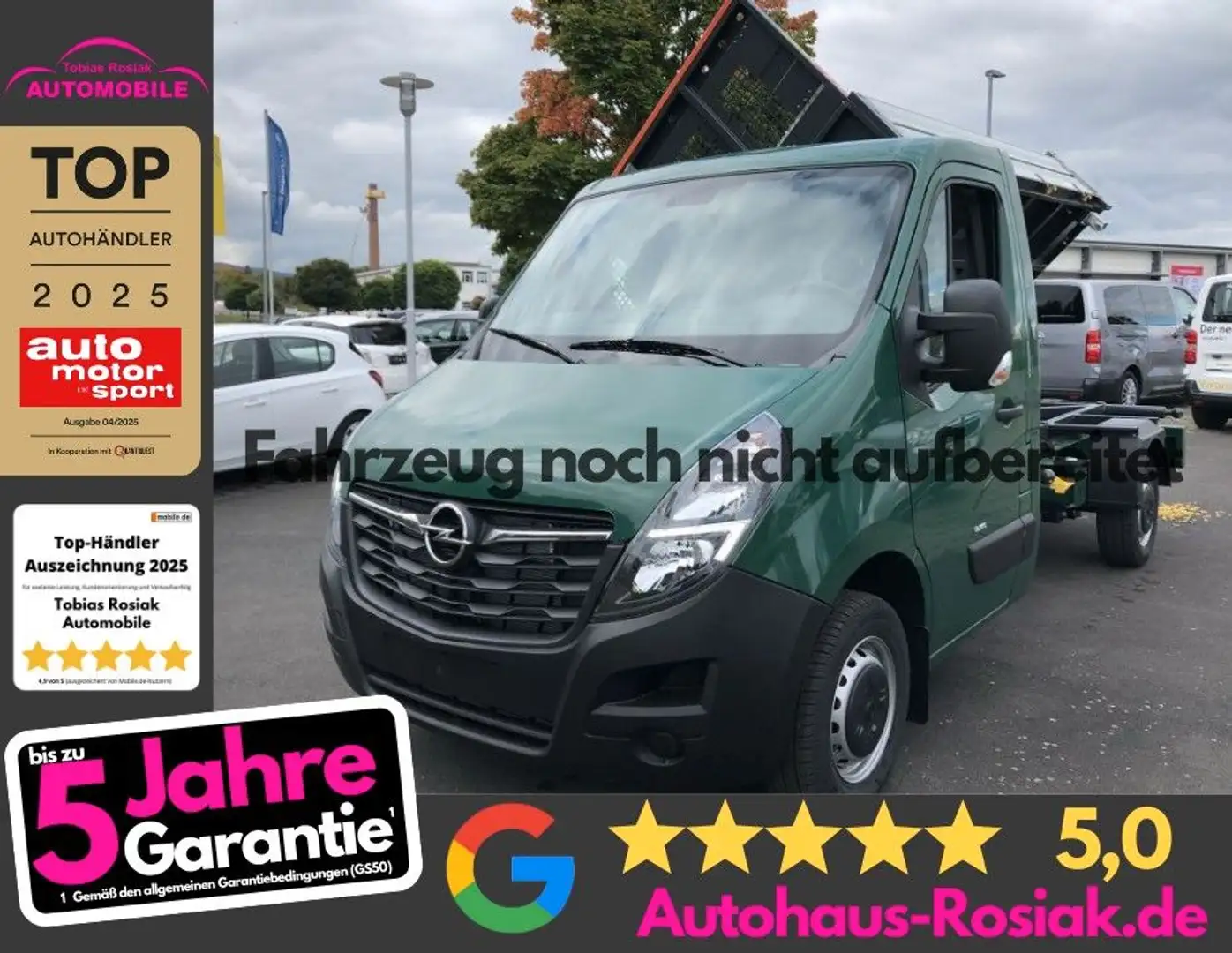 Opel Movano*3.Seitenkipper*Rundumleuchte*Kamera Grün - 1