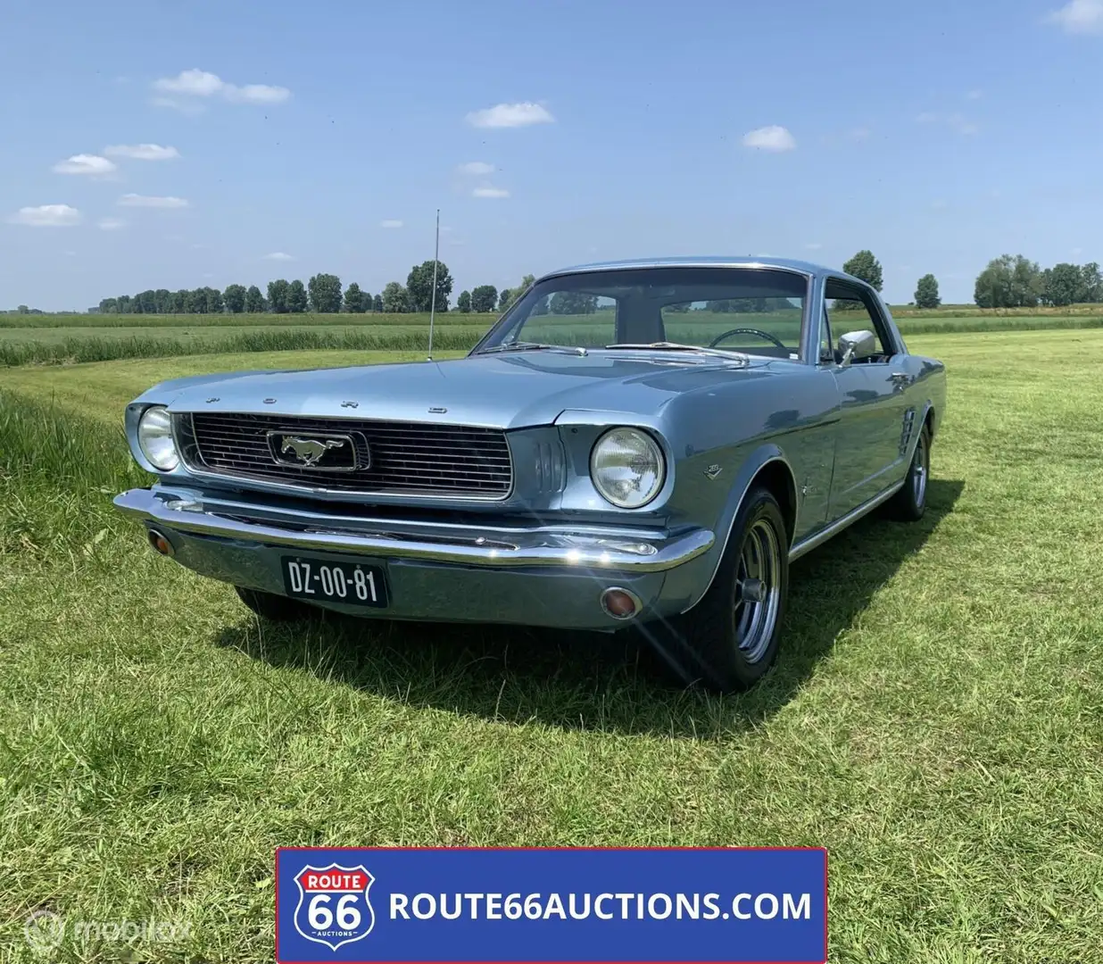 Ford Mustang Coupé - 1966 | Route 66 Auctions Blauw - 1