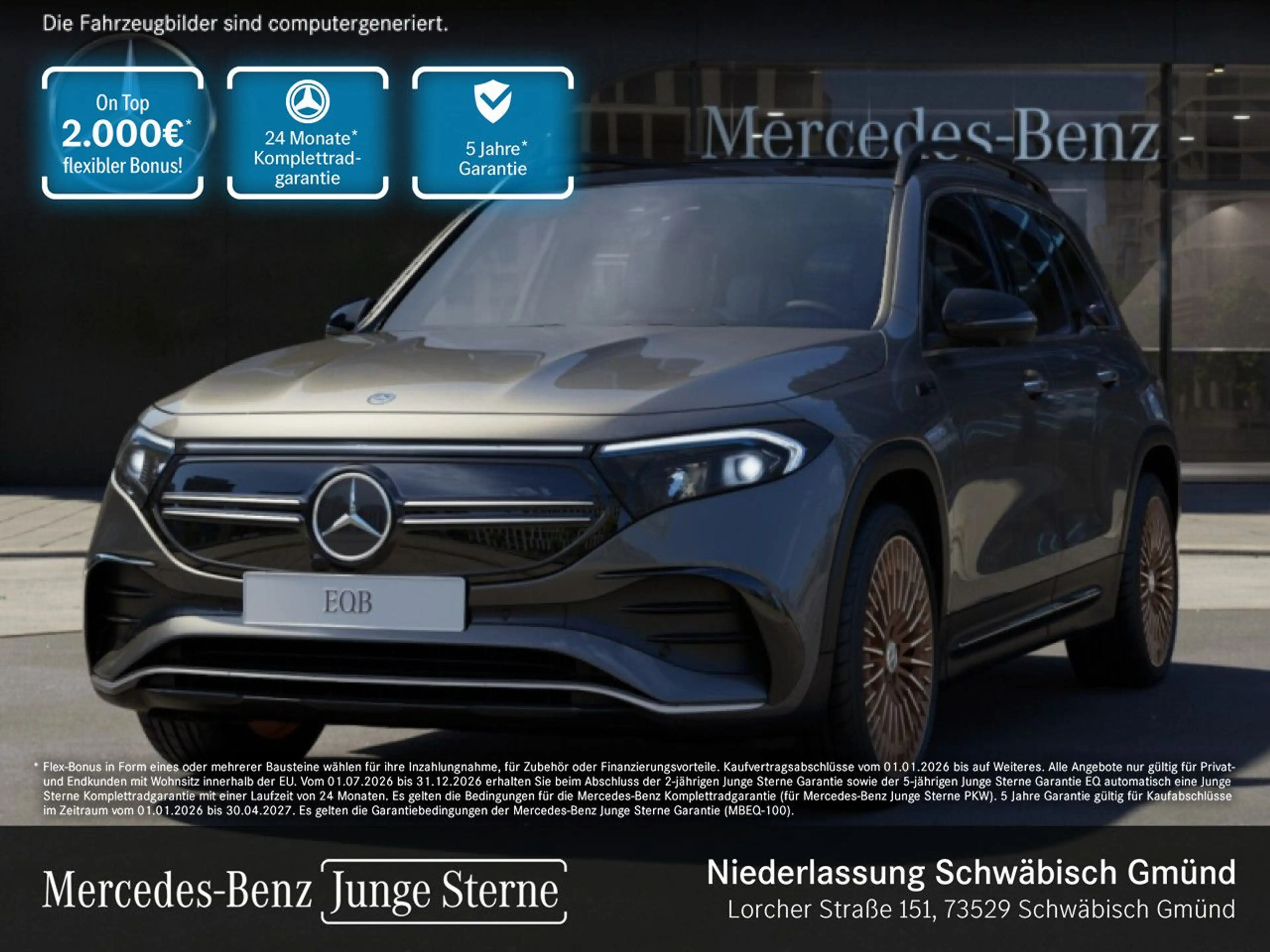 Mercedes-Benz EQB 350 4M ELECTRICART+20"+PLUS-PAKET+PANO+360