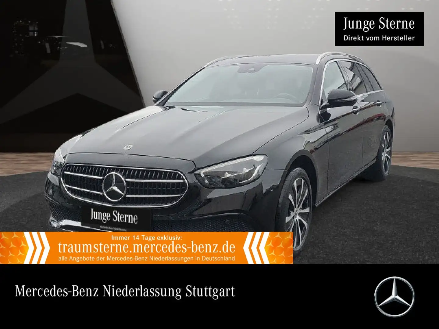 Mercedes-Benz E 300 de T 4M AVANTG+AHK+LED+BURMESTER+KAMERA+TOTW Schwarz - 1