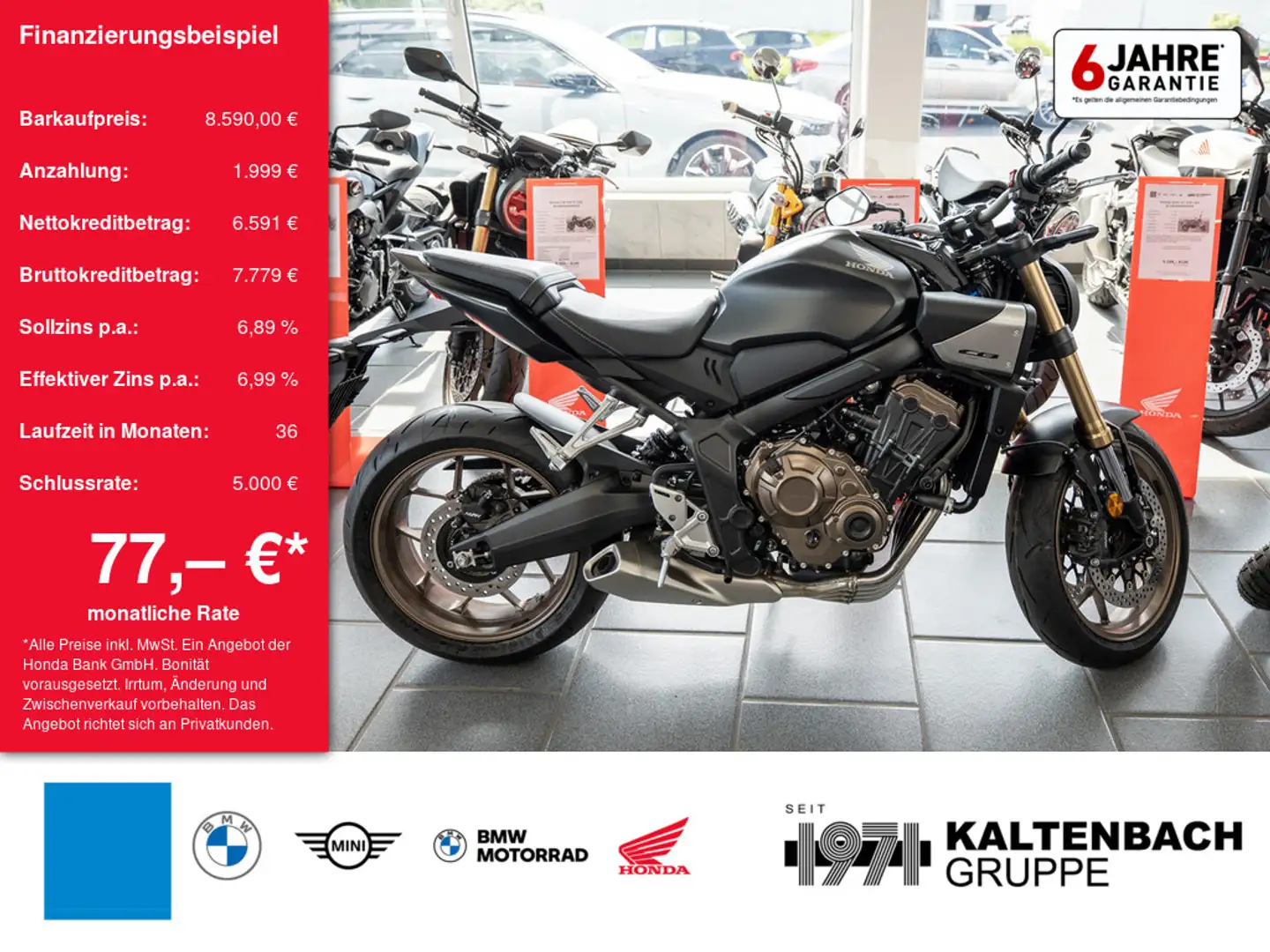 Honda CB 650 R Noir - 1
