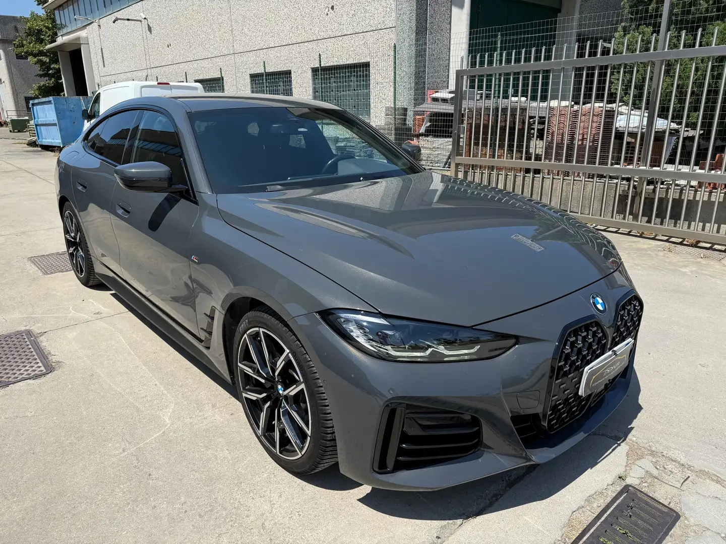 BMW 420 Serie 4 G26 Gran Coupe 420d mhev 48V Msport auto Grigio - 2