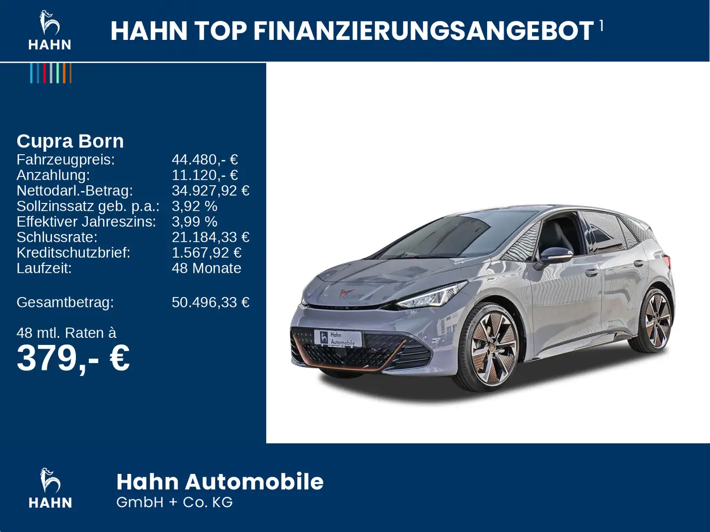 CUPRA Born VZ 240kW 326PS 79kWh*HeadUp,PilotL* Grau - 2