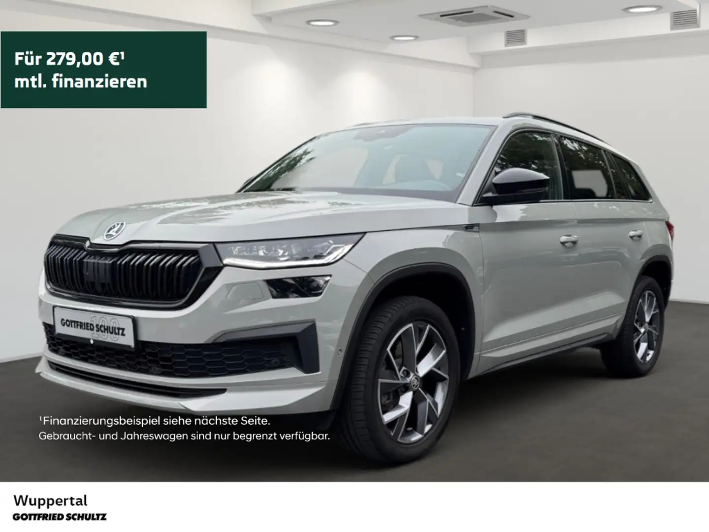 Skoda Kodiaq 2.0 TDI Sportline 4M DSG STHZ DCC NAVI ACC KAM LED Grau - 1