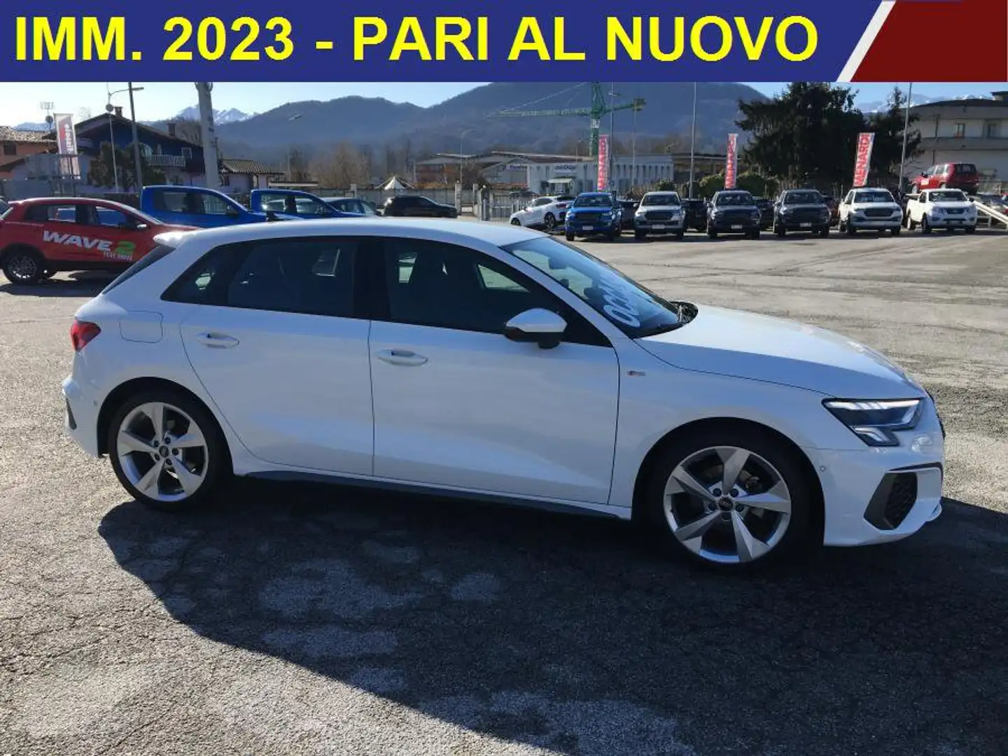 Audi A3 SPB 35 TDI S tronic S line edition S-LINE + OPTIO Bianco - 2
