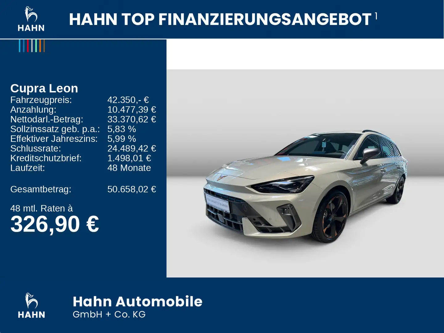 CUPRA Leon Sportstourer 2.0 TSI150 kW 204PS 4Drive AHK Grau - 2